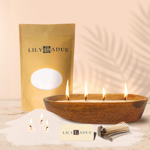 Lily ladue sand candle - lily,