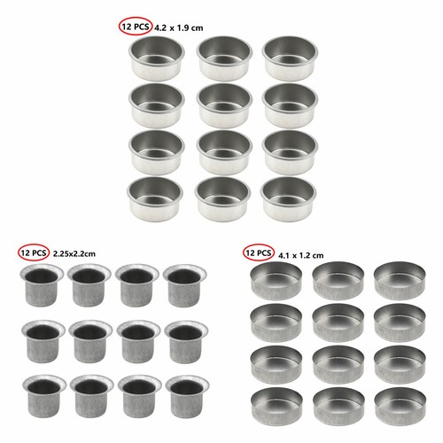 12pc metal candle - metal, tapered