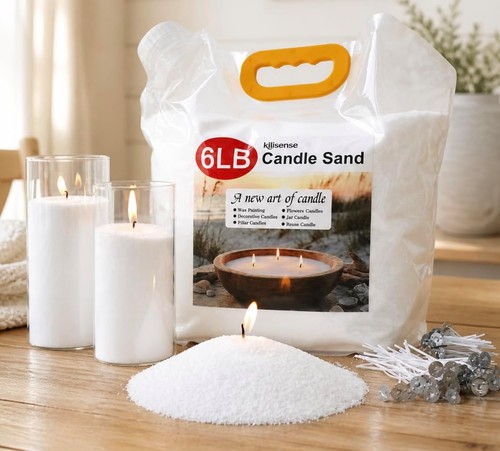 6lb pearled candles sand with - candles,